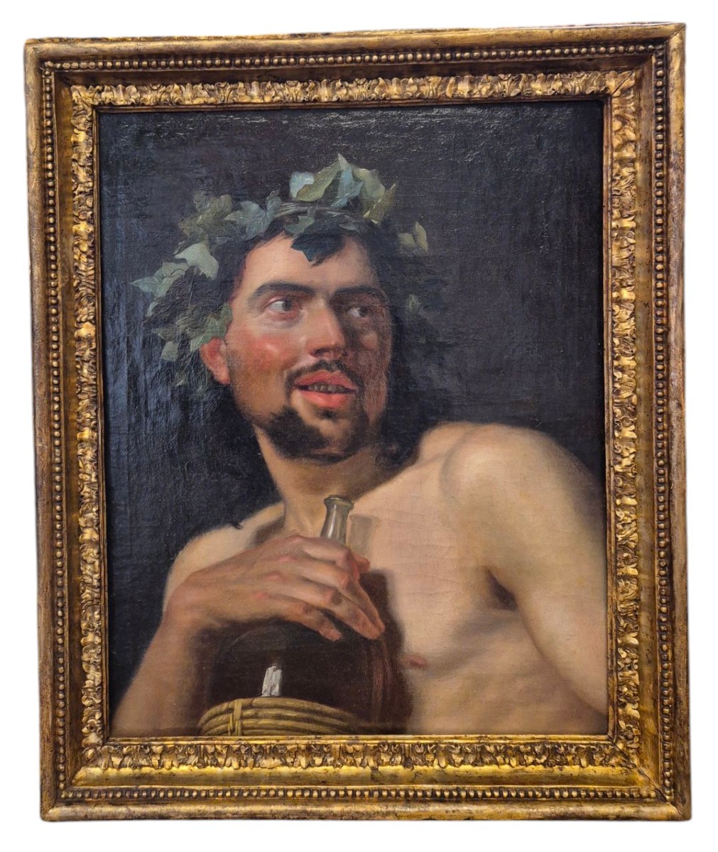 Allegoria dell Autunno, (Bacco), Dipinto Firenze XiX Secolo