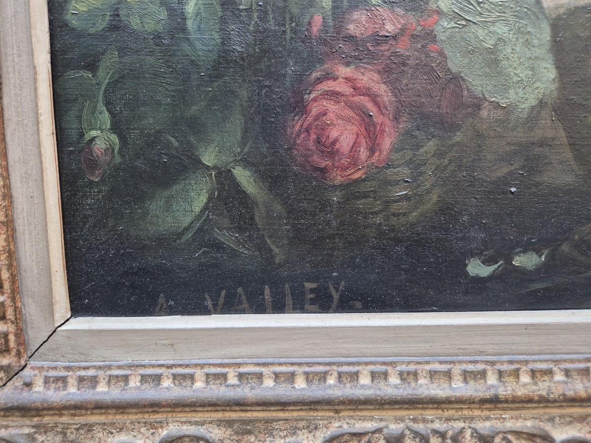 Natura morta con porcellane Imari, dipinto Francia XX Secolo-photo-1