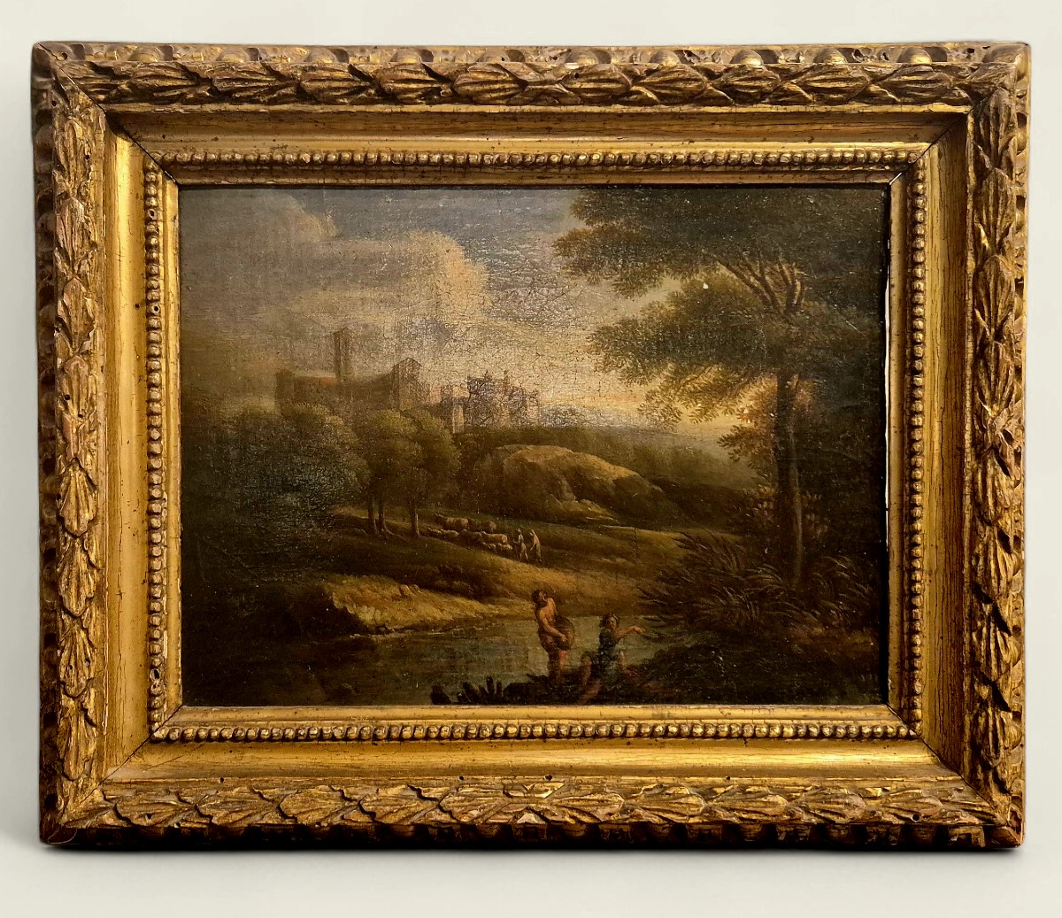 Paesaggio italiano, Grottaferrata (?) , Dipinto , Roma XVII Secolo Grandtour 