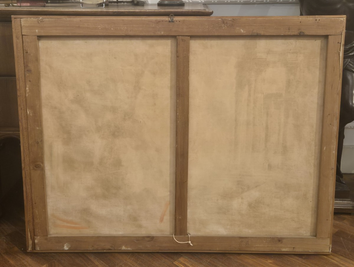 Paesaggio con rovine e figure, Dipinto Italia XIX Secolo grandtour-photo-2