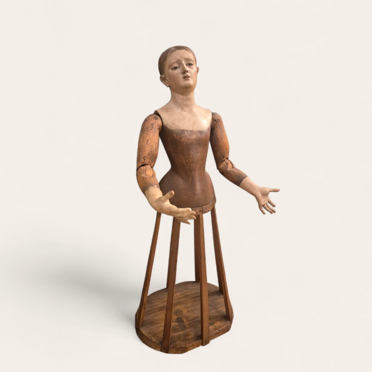 Manichino di una Santa , Scultura Napoli XVII Secolo -photo-2