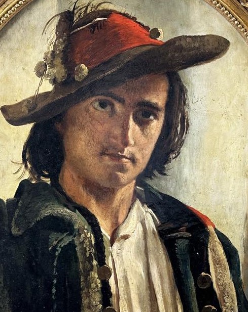 Ritratto di giovane uomo, Dipinto, Roma XIX Secolo Grandtour-photo-3