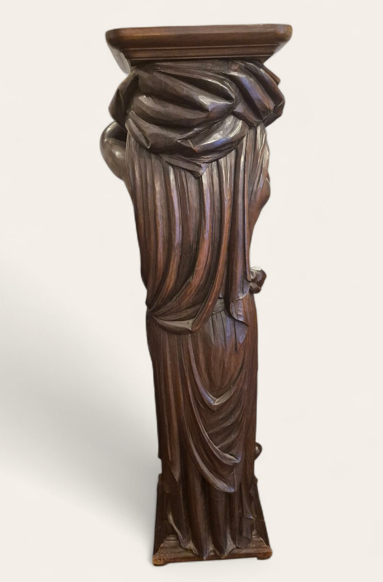 Telamone, Sellette in noce , Venezia XIX Secolo-photo-1