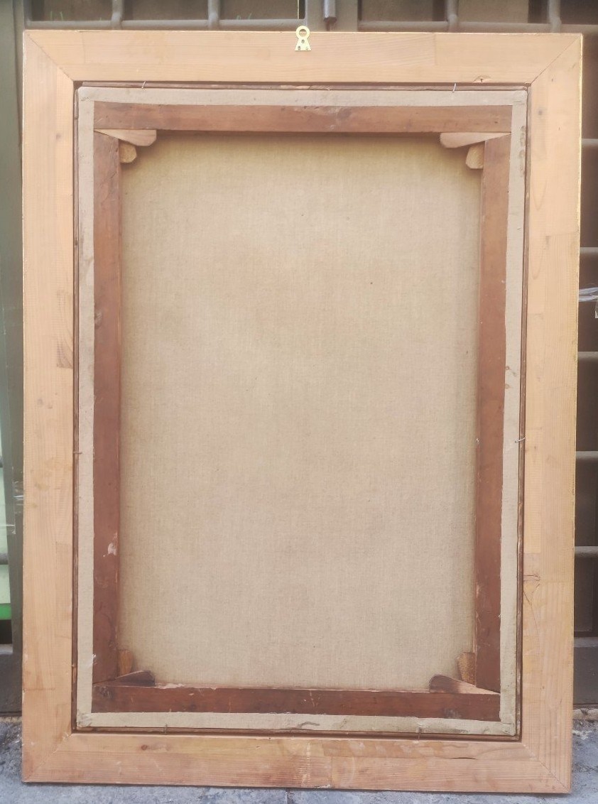 Passeggiata di Primavera , dipinto , f.to Scardamaglia , Napoli Italia fine XIX Secolo Liberty-photo-4