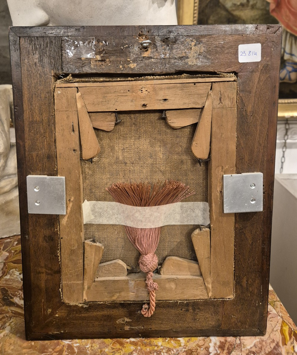 Ritratto di dama con cappello di piume, Dipinto , Italia XVIII Secolo-photo-3