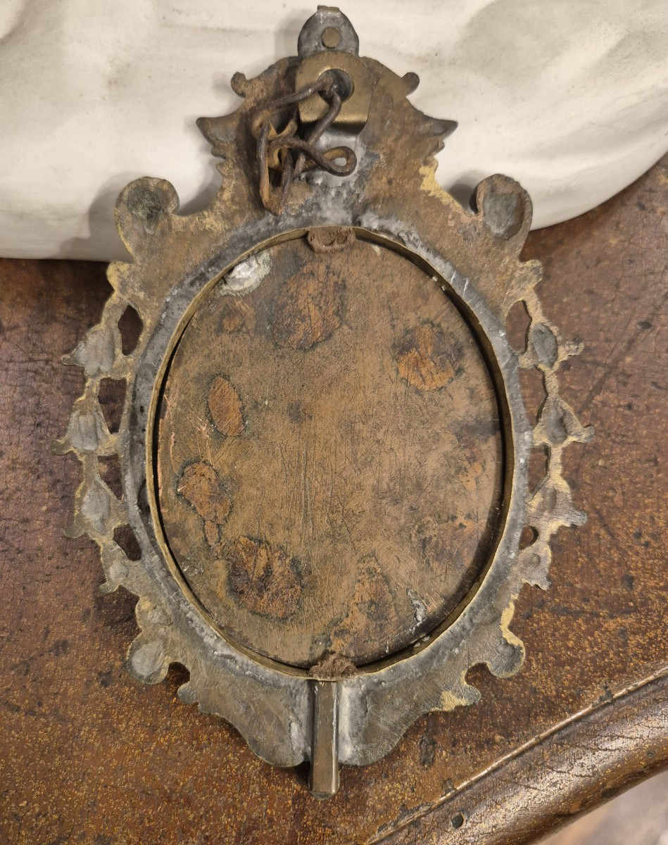 Ritratto d uomo con lettera o partitura, dipinto , Italia XVIII Secolo-photo-1