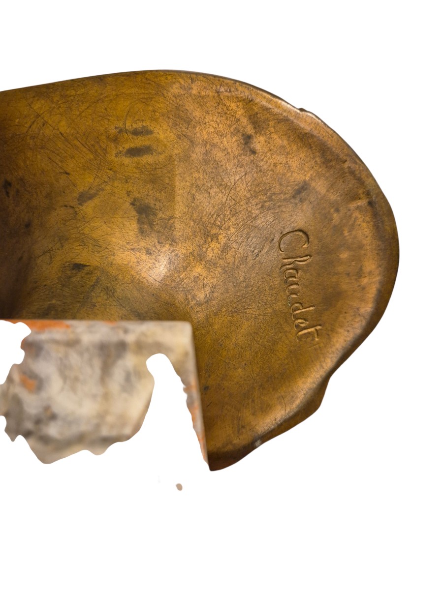 Busto di Napoleone , Scultura , in b ronzo firmata Chaudet, Francia XIX Secolo-photo-3