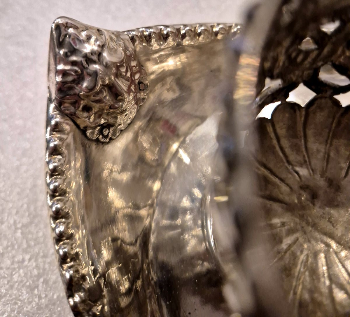 Calamaio argento Italia Mantova  XVIII secolo-photo-3