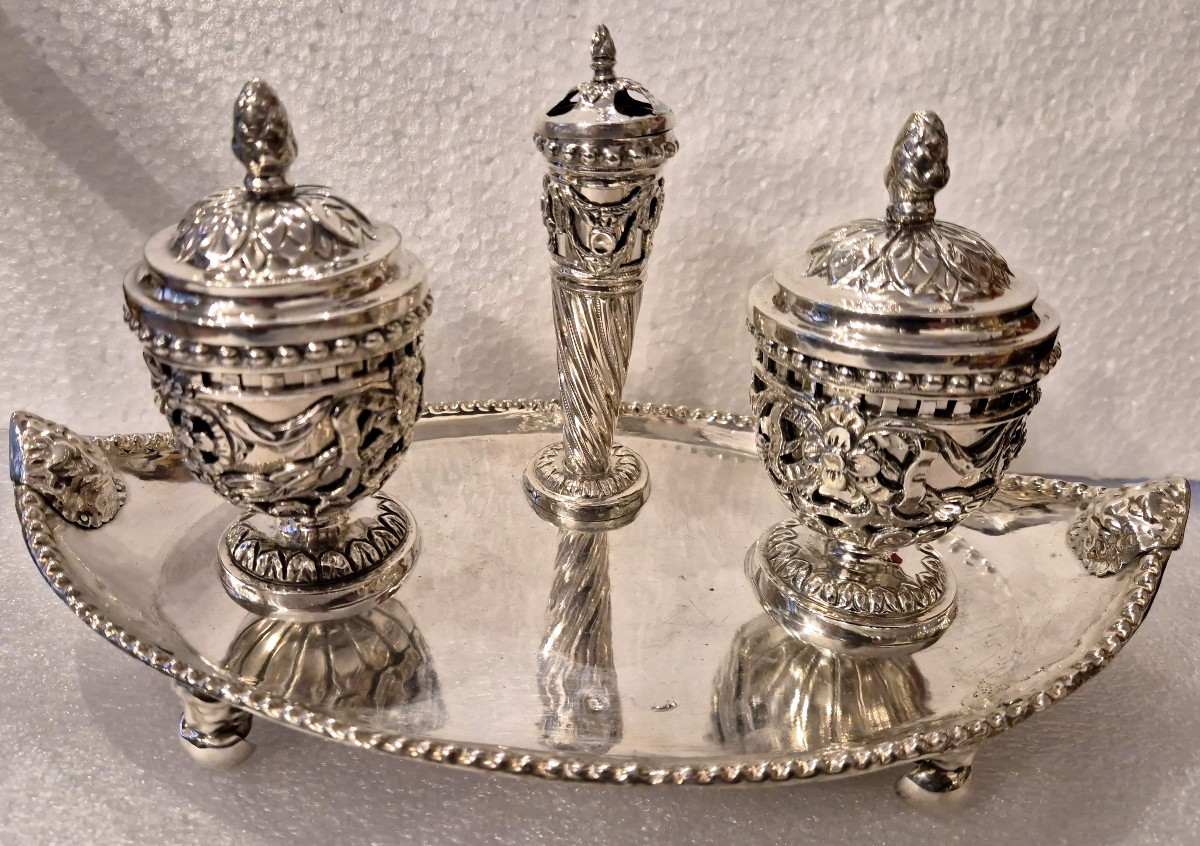 Calamaio argento Italia Mantova  XVIII secolo