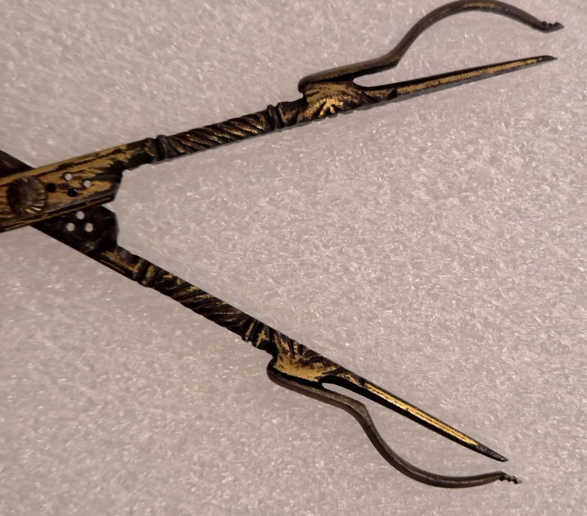 Forbici ottomane da calligrafo XIX secolo arte islamica-photo-3