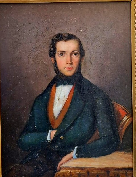 Ritratto d Uomo,  dipinto Italia XIX Scoilo-photo-2