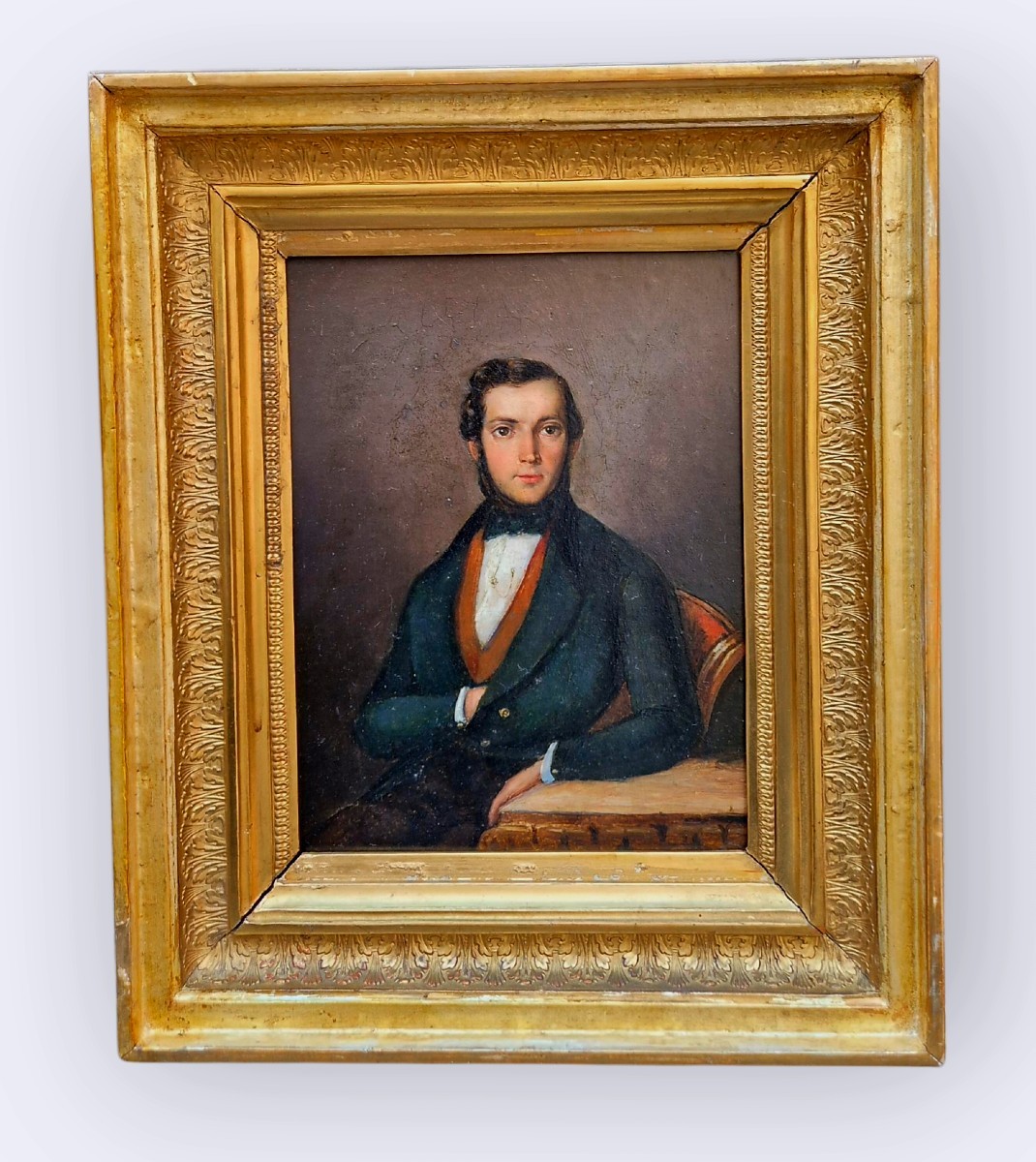 Ritratto d Uomo,  dipinto Italia XIX Scoilo