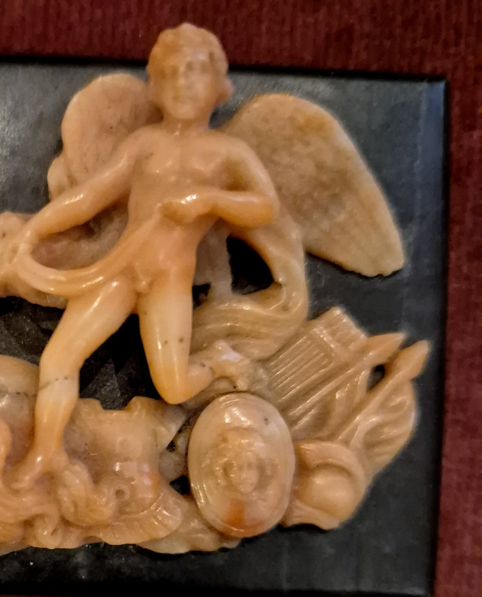 Scultura in corallo Sciacca Sicilia XIX secolo il carro dell'amore-photo-2