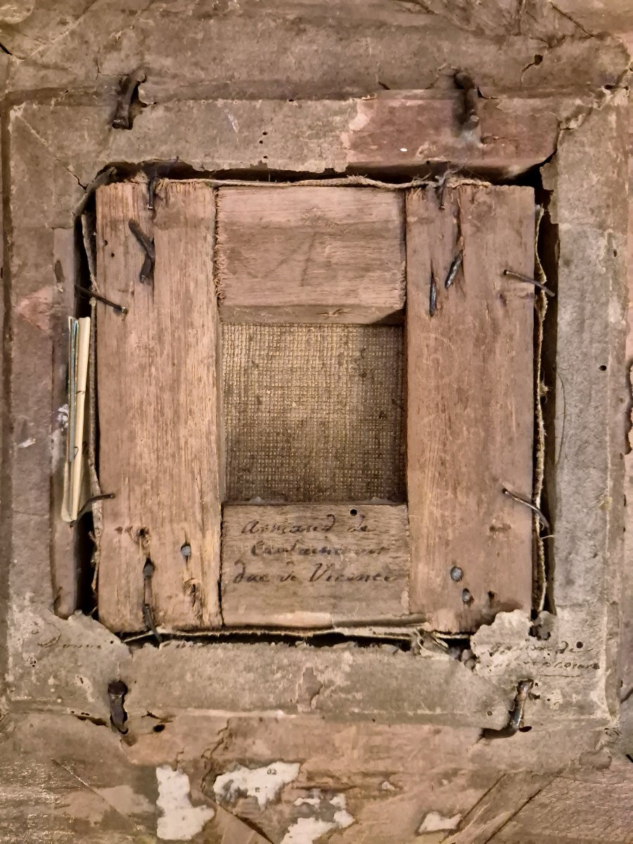 Scuola francese Ritratto di Armand de Coulaincourt duca di Vicenza Impero Napoleone XIX secolo-photo-4