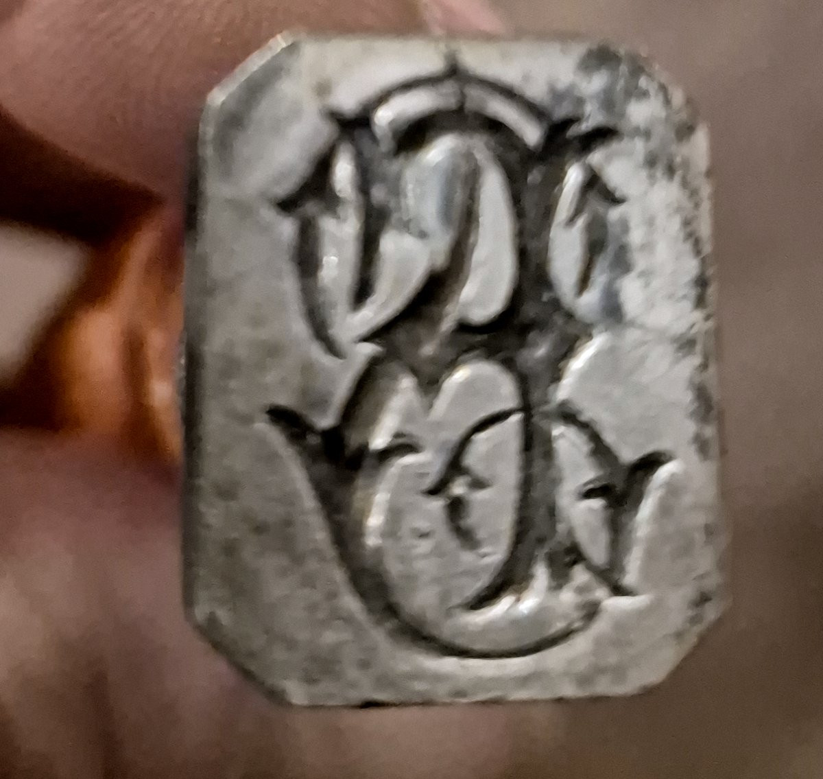 Sigillo in corallo e argento Trapani Sicilia XVIII secolo -photo-2