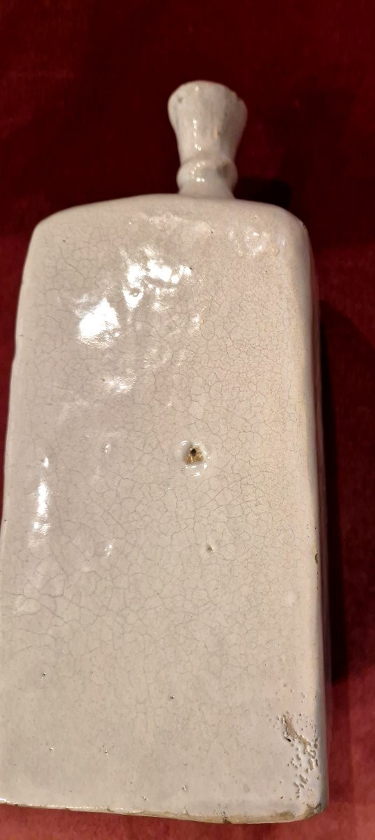 Bottiglia maiolica compendiaria Italia centrale XVII-XVIII secolo -photo-3