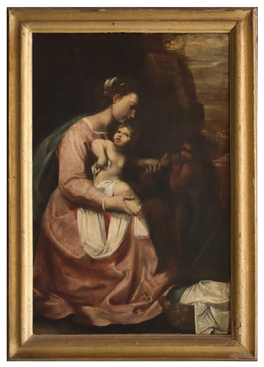 Madonna col bambino , Dipinto Italia XVII Secolo