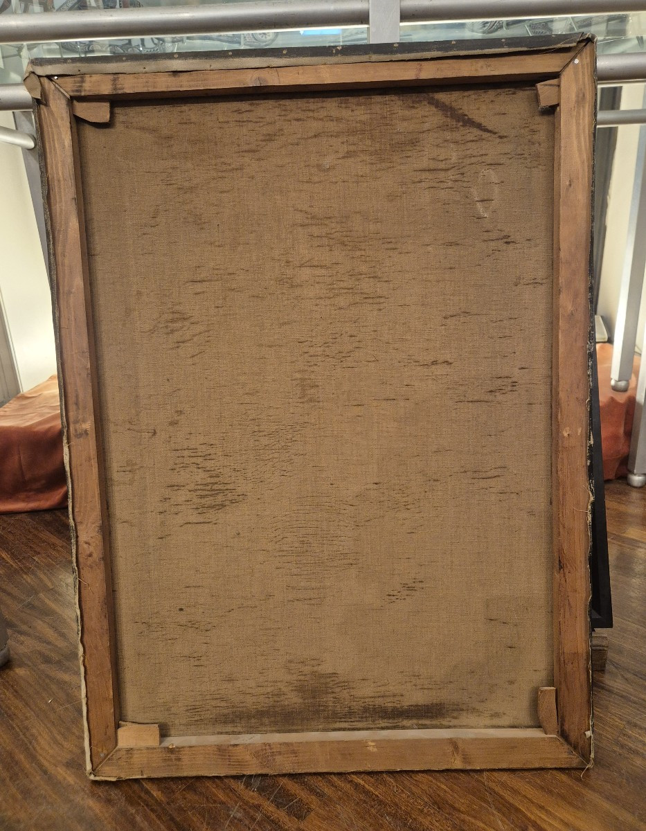 Ritratto d uomo daglli occhi blu, dipinto di B. Piccioli Nobili Italia XIX Secolo-photo-3