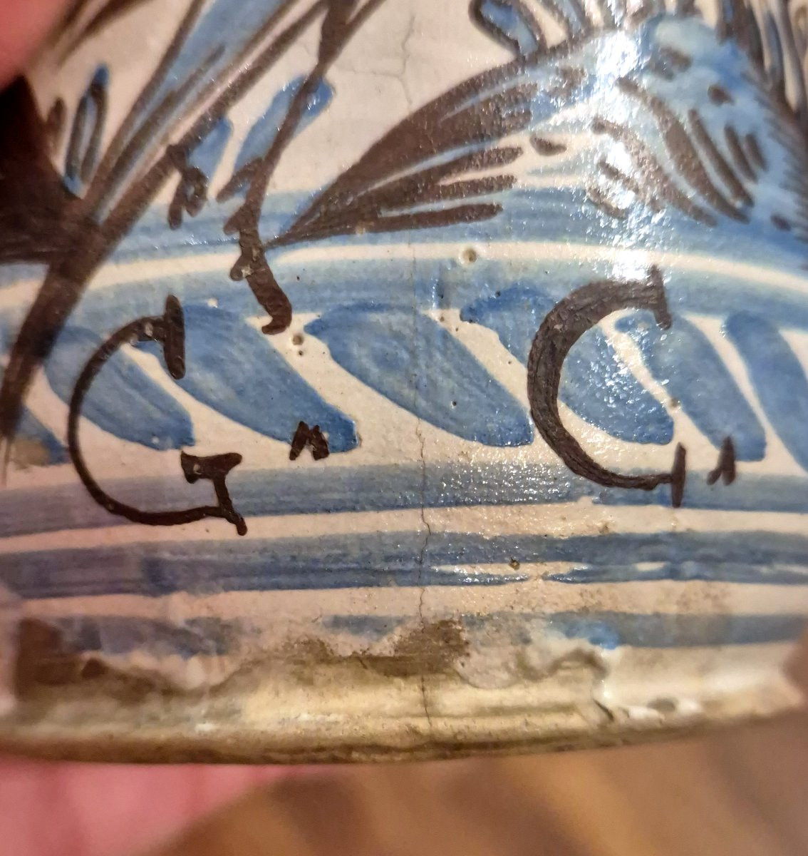 Albarello di piccole dimensioni Laterza XVIII secolo-photo-4