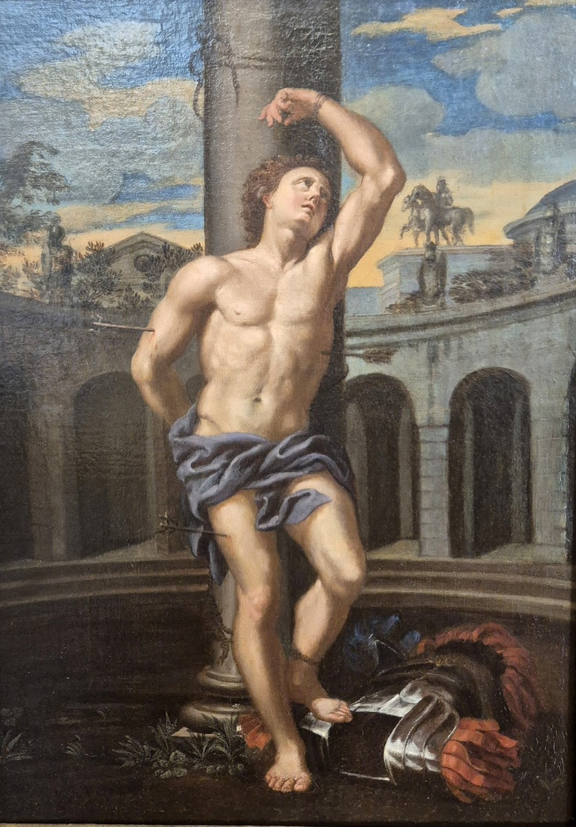 San Sebastiano alla Colonna, dipinto , Bologna  XVII Secolo-photo-2