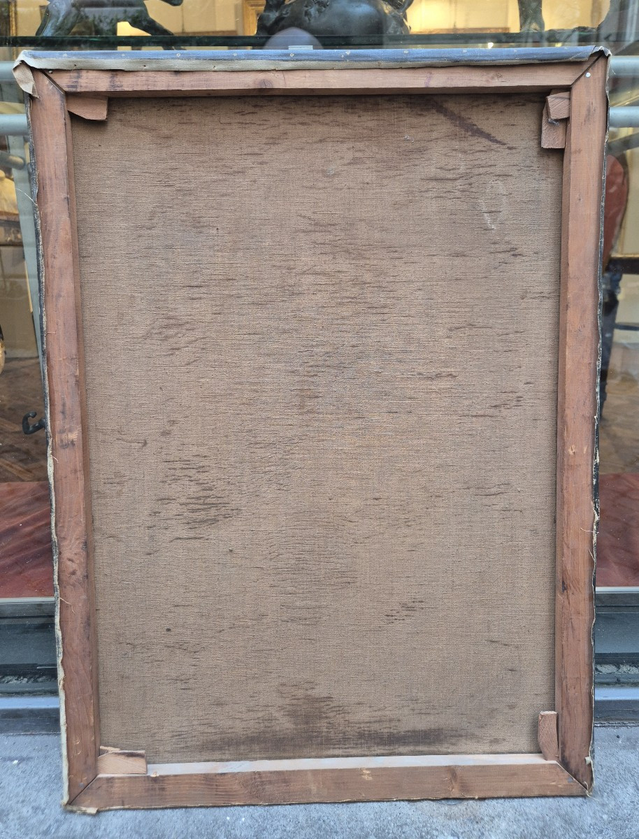 Ritratto d uomo daglli occhi blu, dipinto di B. Piccioli Nobili Italia XIX Secolo-photo-1