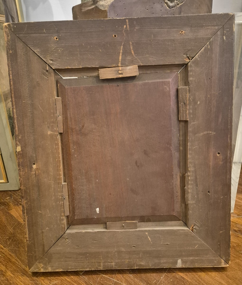 Ritratto di uomo con progetto di edificio, Dipinto , XIX Secolo-photo-3