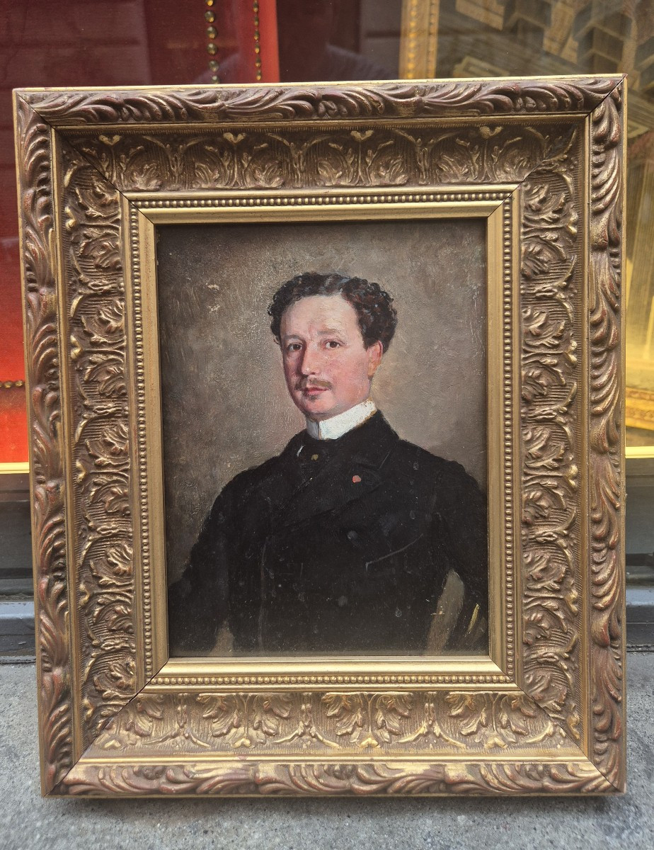 Ritratto di giovane uomo, Dipinto , Italia XIX Secolo -photo-2