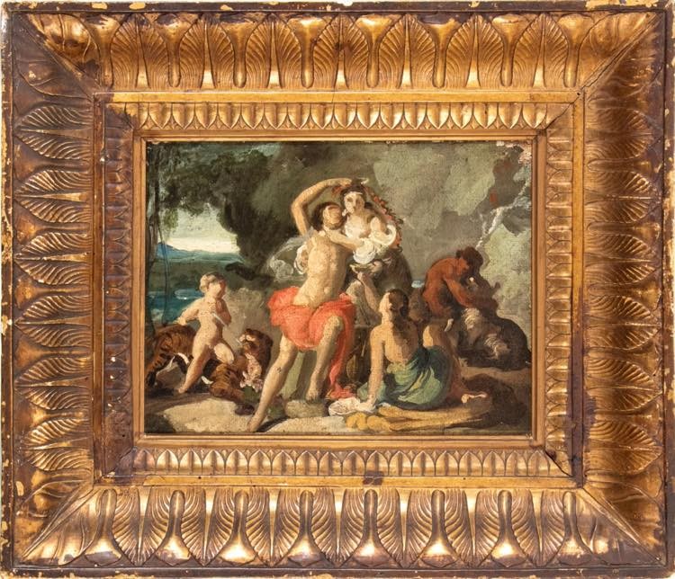 Scena mitologica, dipinto Italia inizi XIX Secolo 