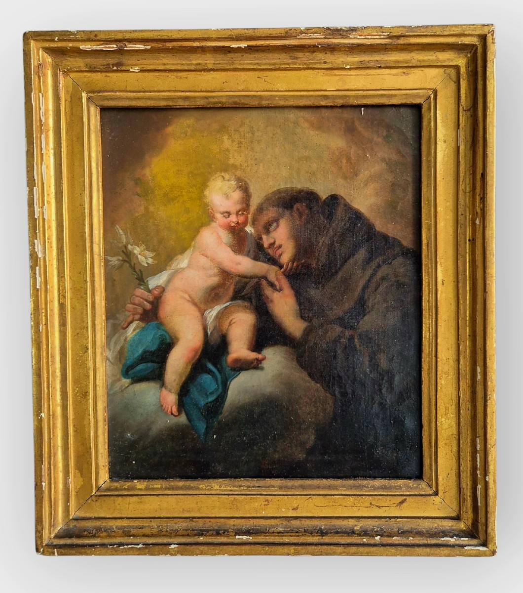 Sant Antonio col Bambino Gesù, Dipinto, Venezia XVIII Secolo 
