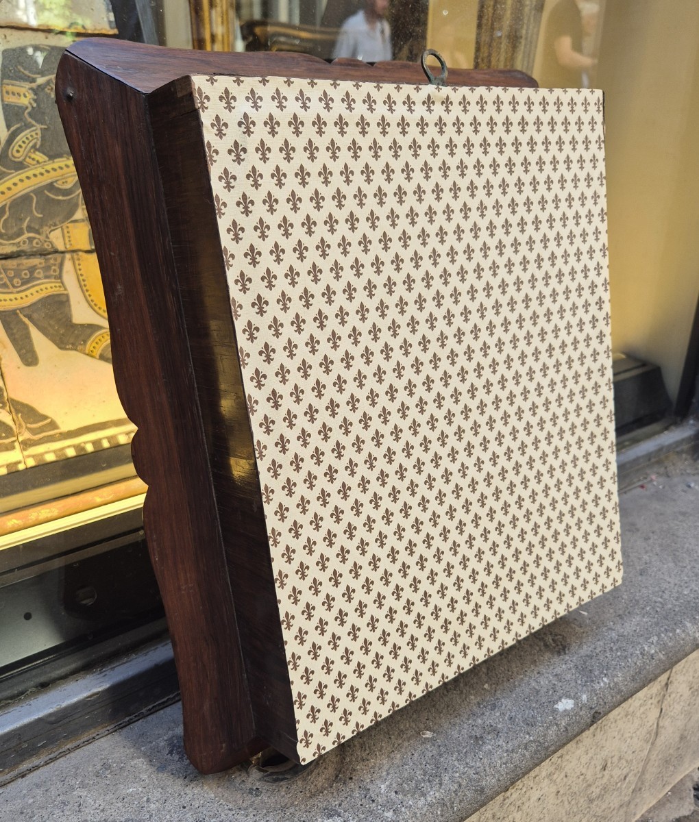 Teca con reliquie e cera di San Francesco, legno ed altri materiali , Napoli XIX Secolo -photo-2