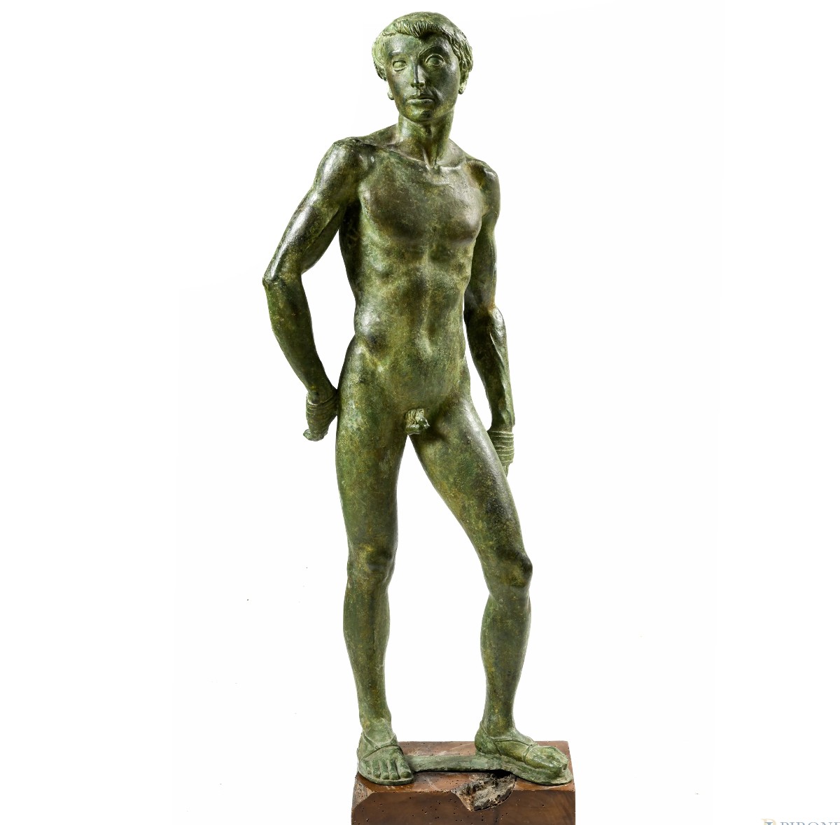 Giovane pugilatore, scultura , italia 1930 art deco