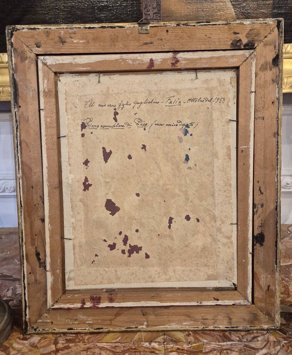 Ritratto di cane, dipinto Italia XX Secolo -photo-2