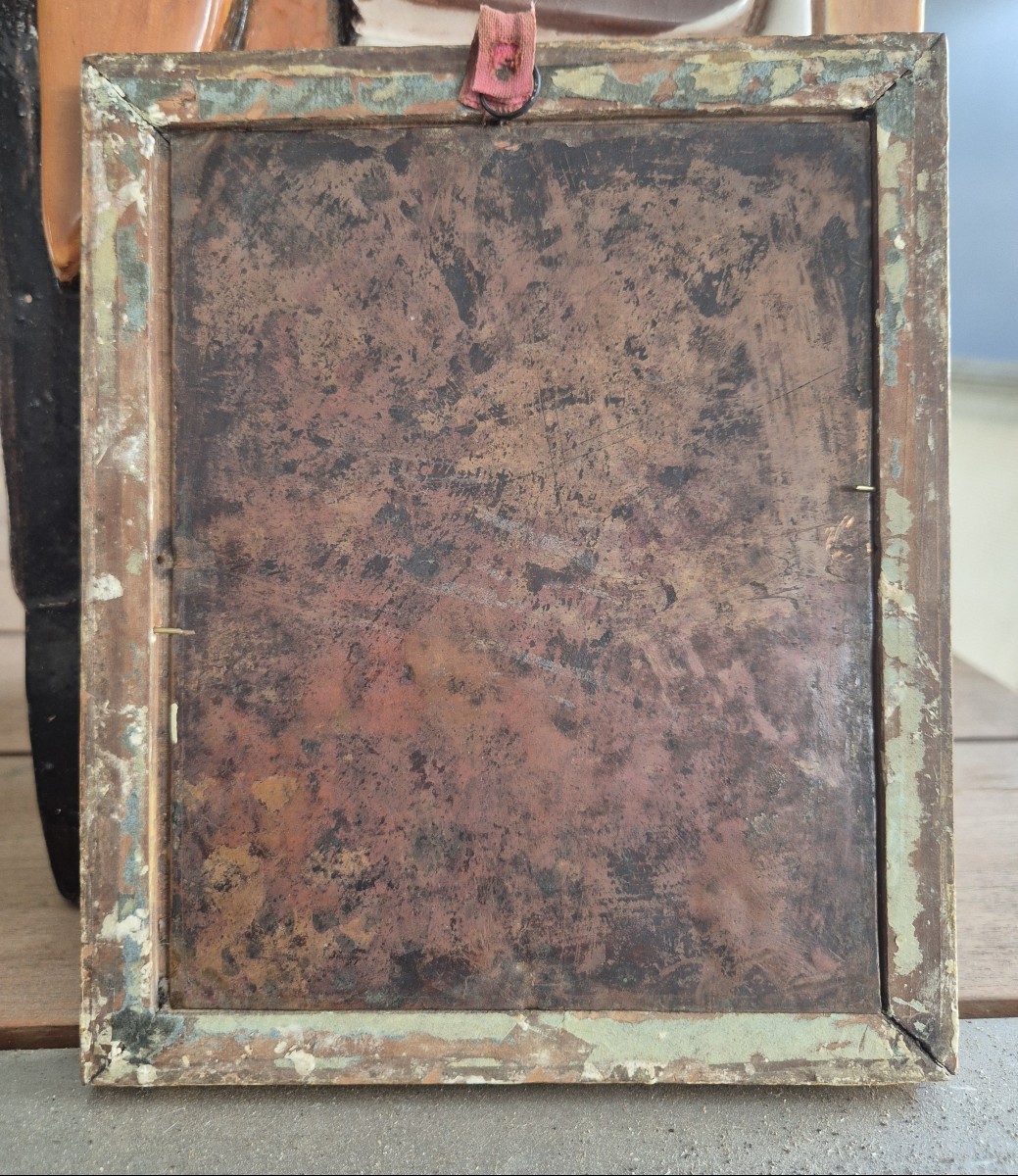 San Francesco riceve le stimmate, dipinto olio su rame Italia XVII Secolo -photo-4