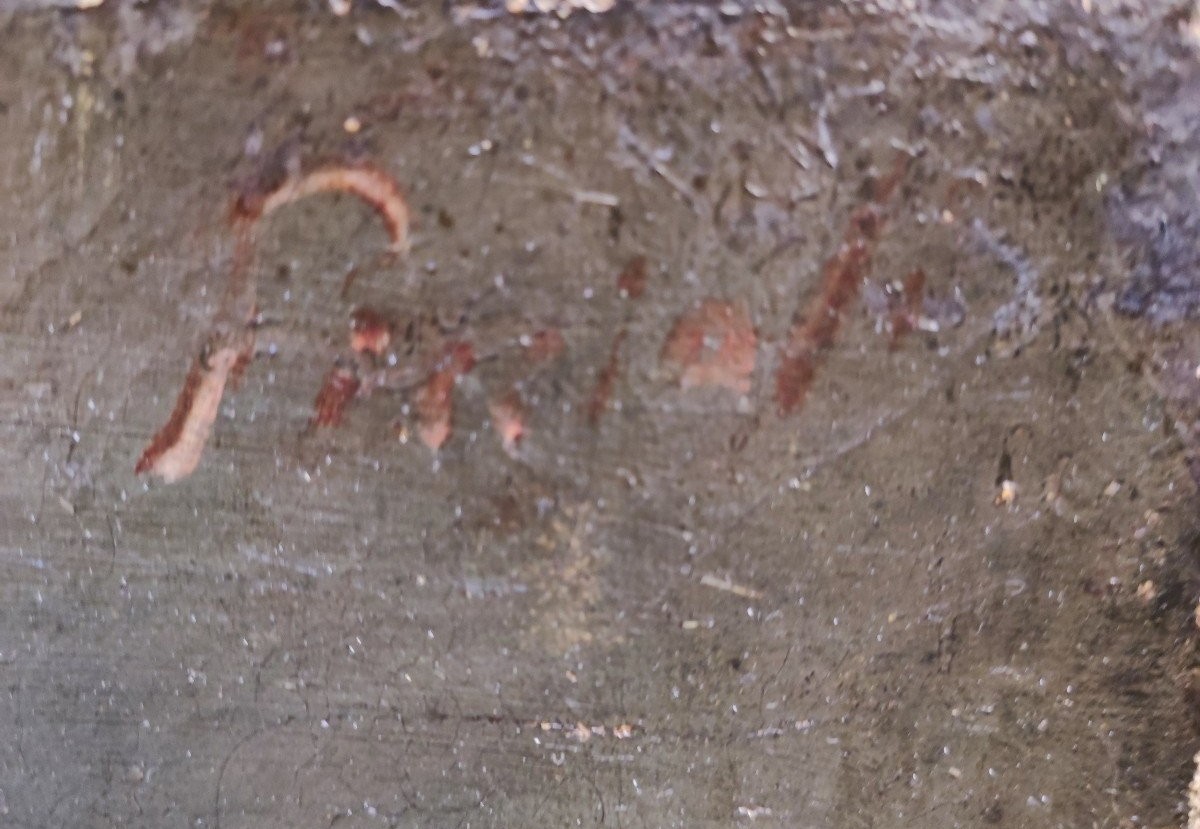 Nudo accademico con le braccia alzate, Dipinto . italia XIX Secolo -photo-3