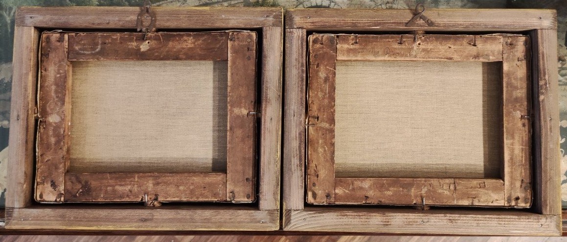 Passeggiate a Cavallo. Quadri di E.B.J, Swebach Francia XIX secolo -photo-4