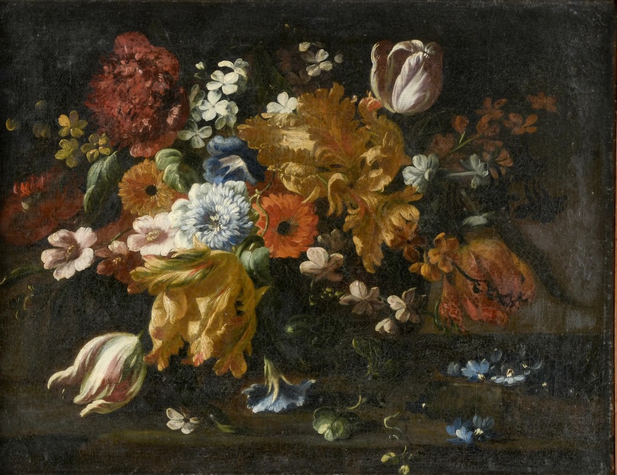 Coppia di Nature morte, Dipinti , Italia XVII secolo-photo-3