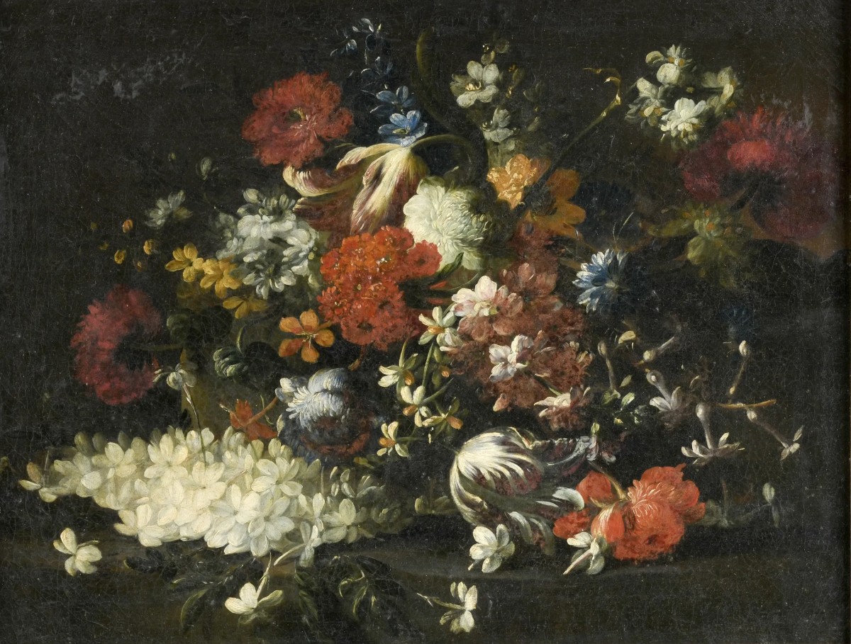 Coppia di Nature morte, Dipinti , Italia XVII secolo-photo-1