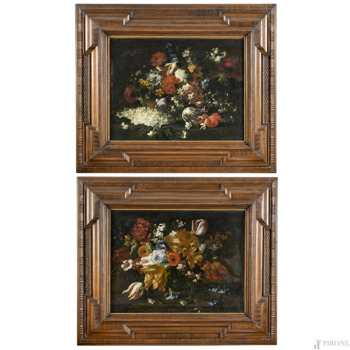 Coppia di Nature morte, Dipinti , Italia XVII secolo