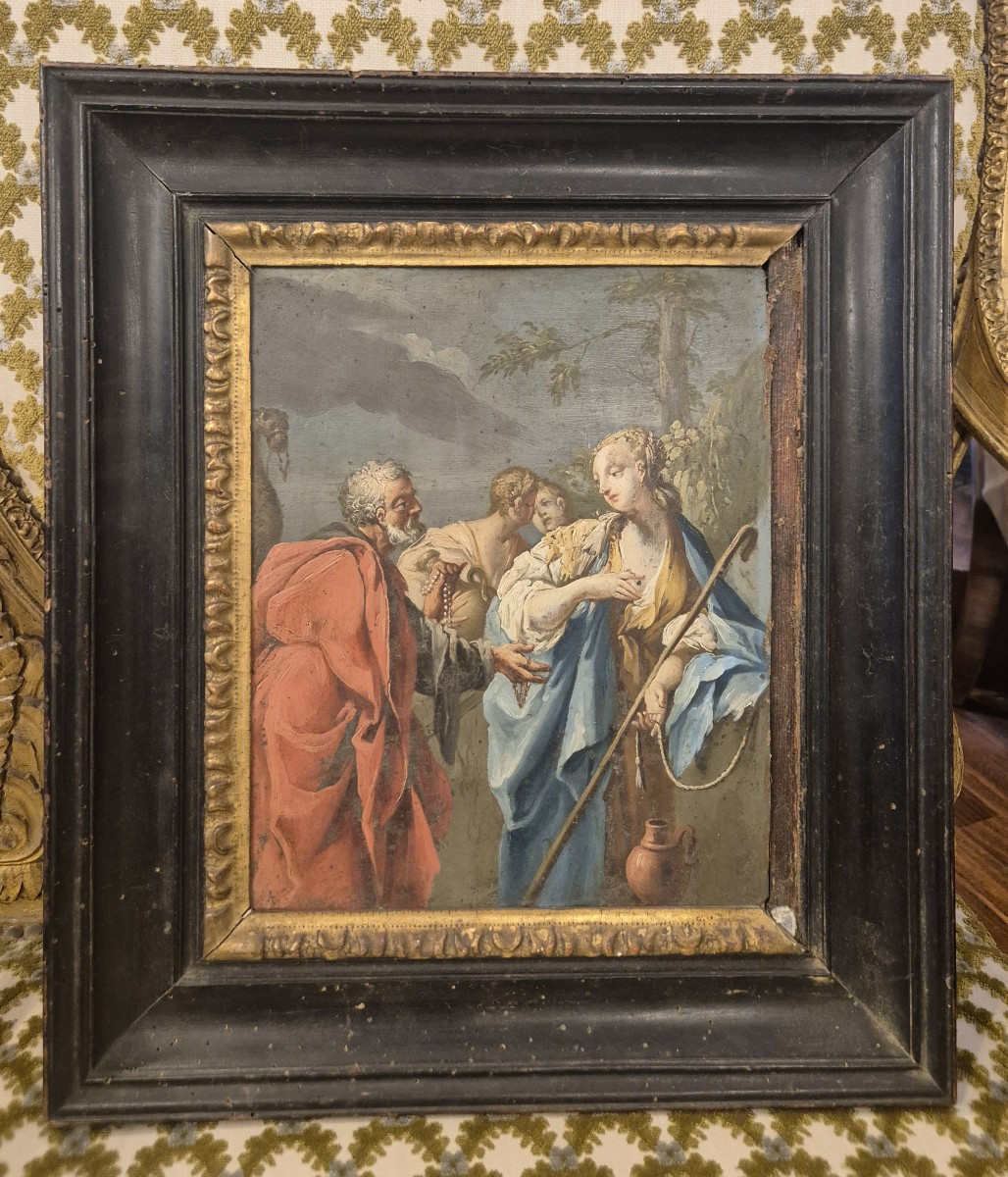 Rebecca al pozzo, dipinto XVIII secolo 