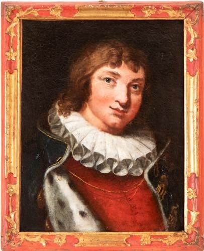 Ritratto di ragazzo con gorgiera , dipinto Italia XVII secolo