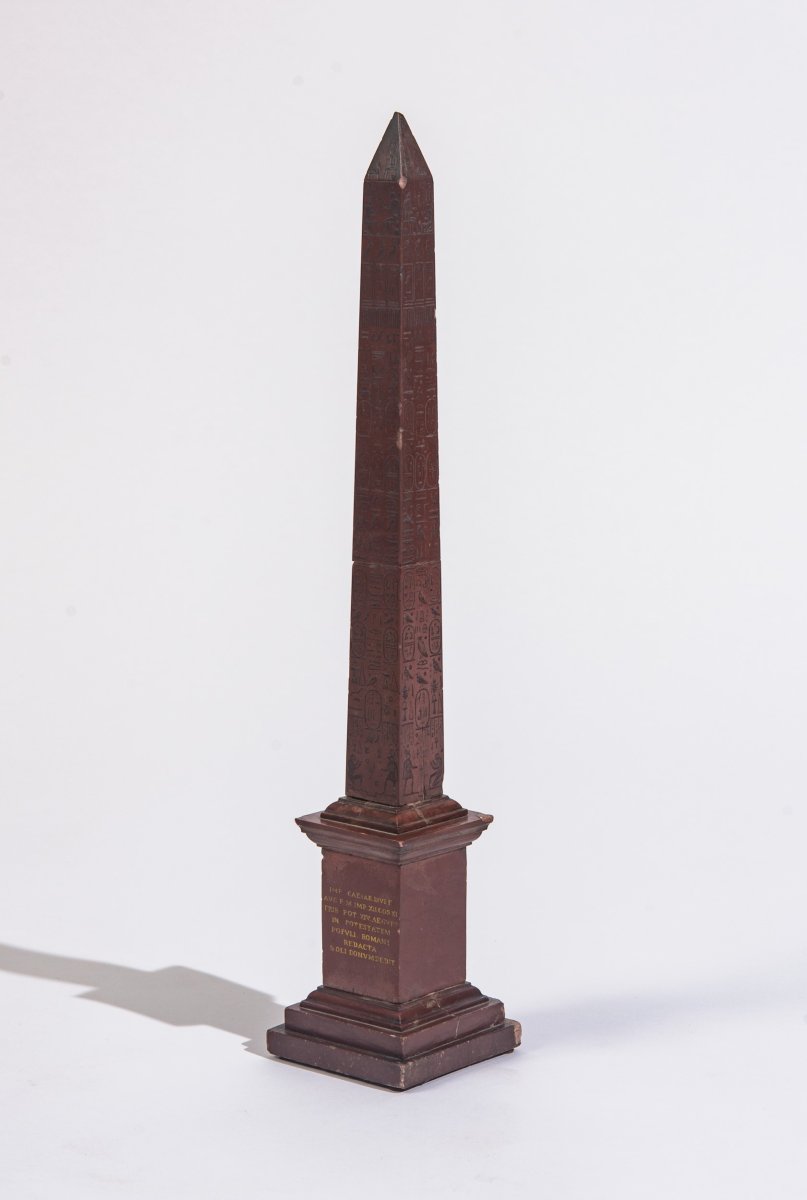 Obelisco del Laterano, marmo Rosso Antico , Roma inizi XIX Secolo  grand tour -photo-2