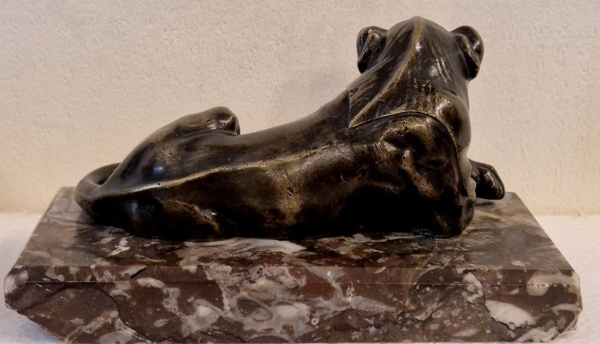 Coppia di leoni in bronzo Grand TourThomas Hope Luigi Valadier XIX secolo-photo-3