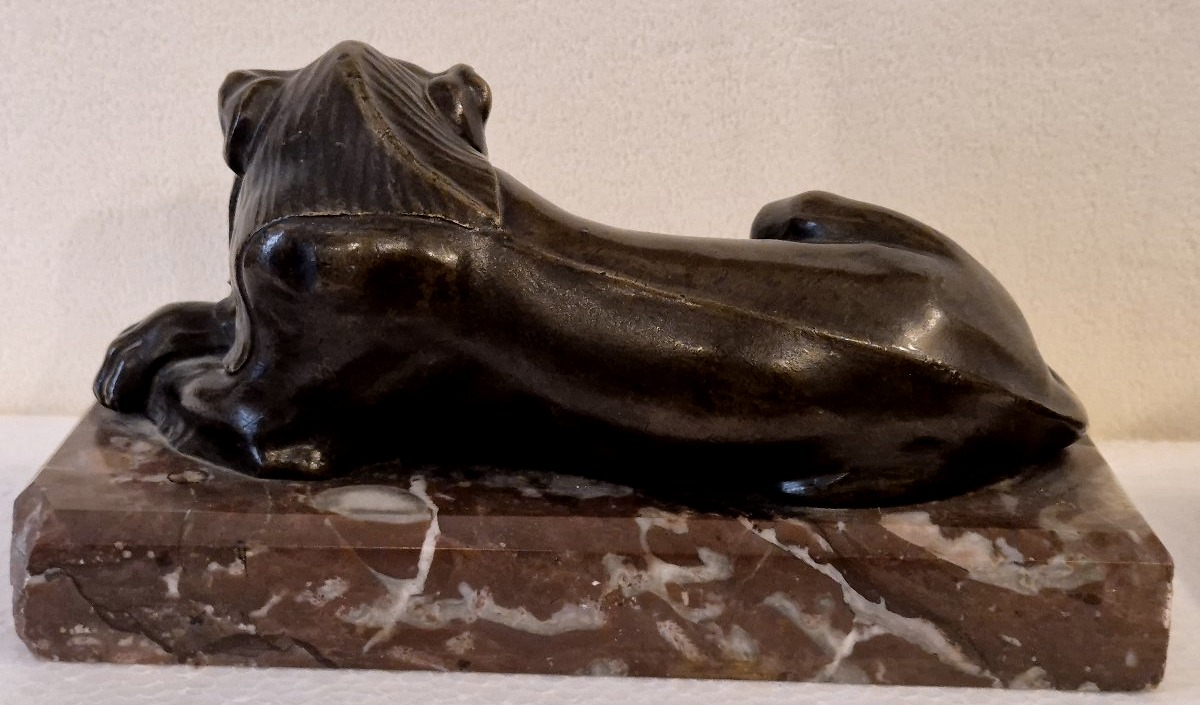 Coppia di leoni in bronzo Grand TourThomas Hope Luigi Valadier XIX secolo-photo-1