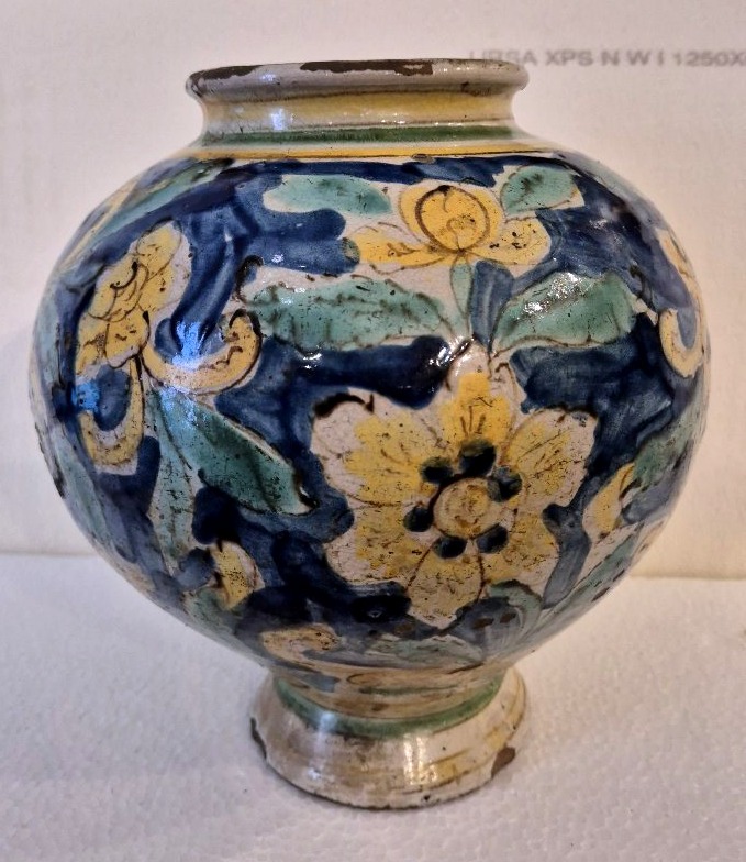 Bombola maiolica Caltagirone Sicilia XVIII secolo-photo-2