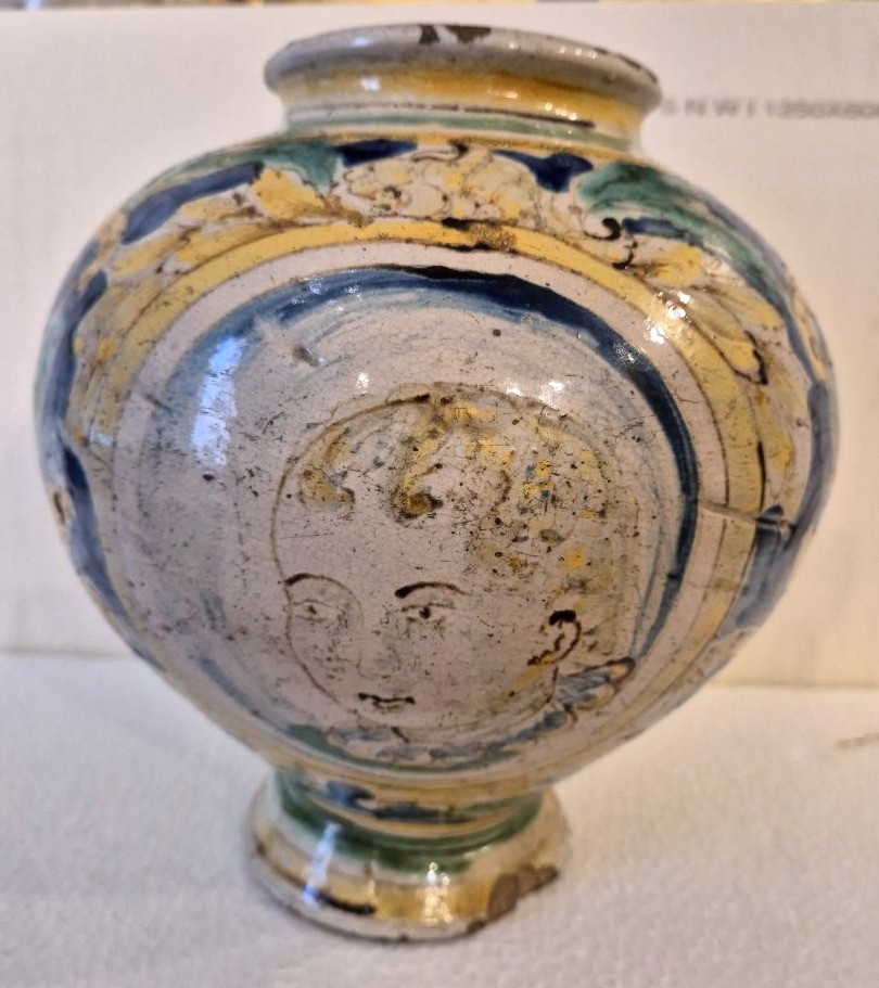 Bombola maiolica Caltagirone Sicilia XVIII secolo
