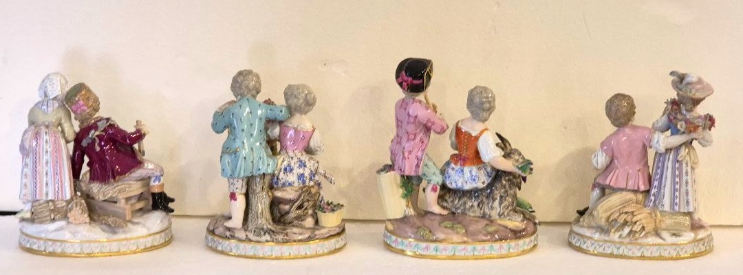 Le quattro stagioni in porcellana Meissen  inizi del XX secolo-photo-2