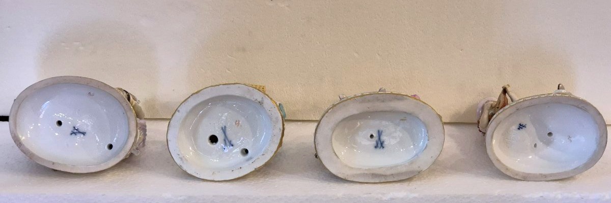 Le quattro stagioni in porcellana Meissen  inizi del XX secolo-photo-3