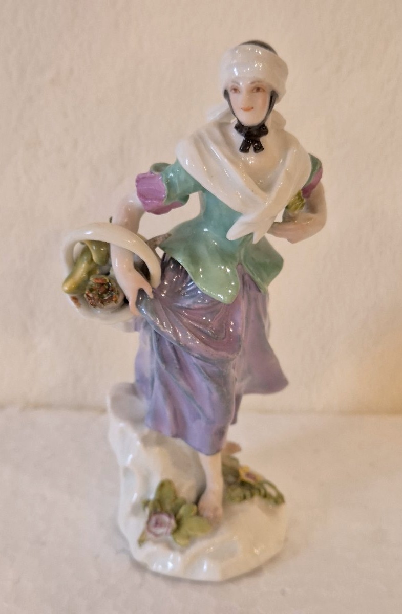 Figurina porcellana Meissen circa 1760 XVIII secolo