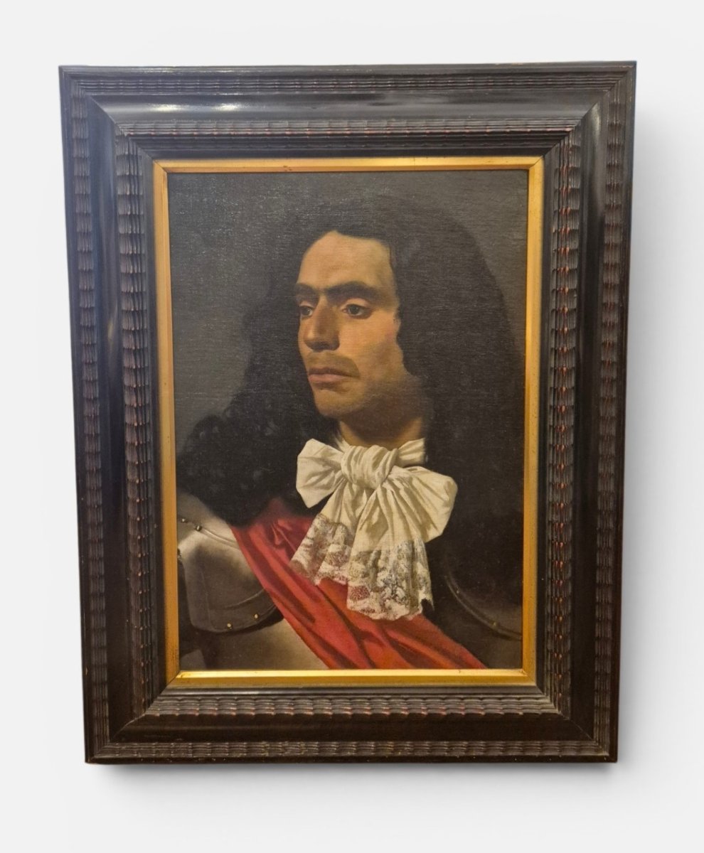 Ritratto d uomo in armatura , di G Lucchesi, Italia XIX Secolo 