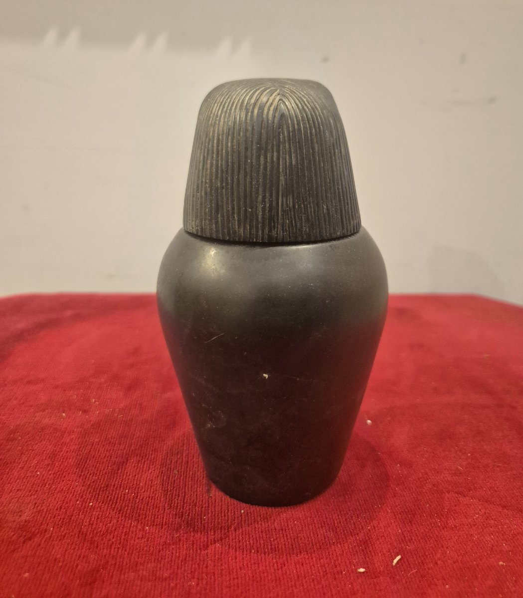 vaso canopo , marmo nero, XIX Secolo -photo-3